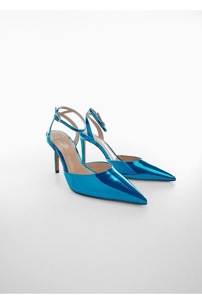 MANGO Woman Metallische High Heels