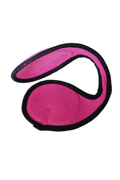 Hobisy Pink Fleece Neck Type Unisex Ear Beanie - Feel the Warmth of Winter