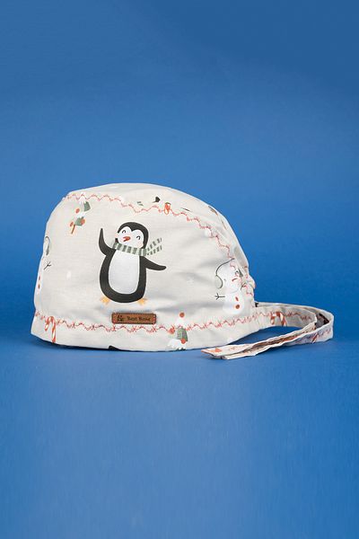 Best Bone Penguin and Snowman Patterned Surgical Bonnet