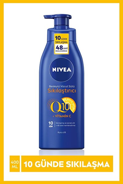 NIVEA Body Q10 Vücut Sütü Sıkılaştırıcı 400 ml Pompalı