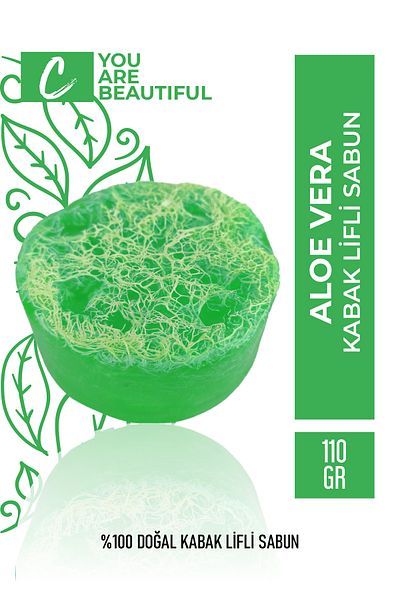 Carvien's Aloe Vera Pumpkin Fiber Soap