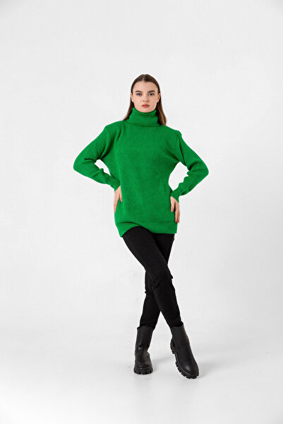 Benedetto Γυναικείο Μακρύ Πλεκτό Πουλόβερ Ψαράδικου Στυλ