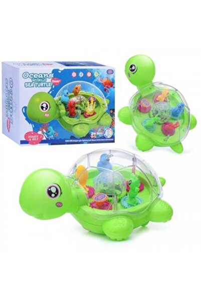 TOYSTURKA Pilli Işıklı Hareketli Kaplumbağa