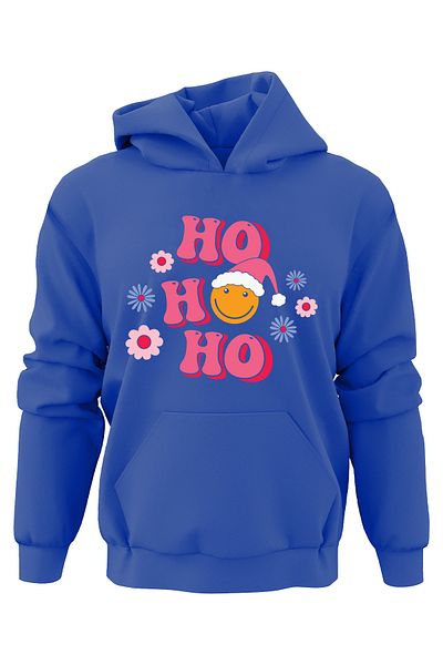 ADA BEBEK ÇOCUK Φούτερ Ho Ho Ho με θέμα τα λουλούδια της Πρωτοχρονιάς