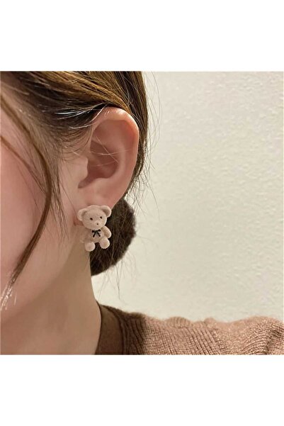 MutluBiDünya Vintage Ayıcık Küpe