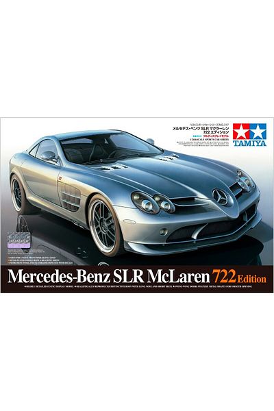 TAMIYA 1/24 Mercedes SLR Mclaren 722 Eddition Plastic Car Model Kit, Disassembled Hobby Set
