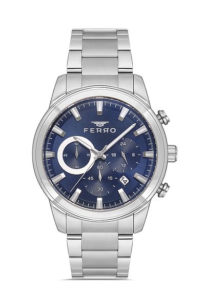 FERRO Silver Steel Cord Men's Wrist Watch FM31370A-A3