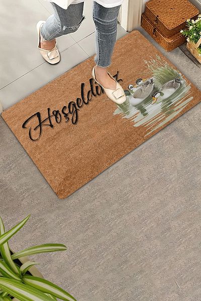 Valerine Life Wild Ducks and Reeds Welcome Door Mat 45x70cm