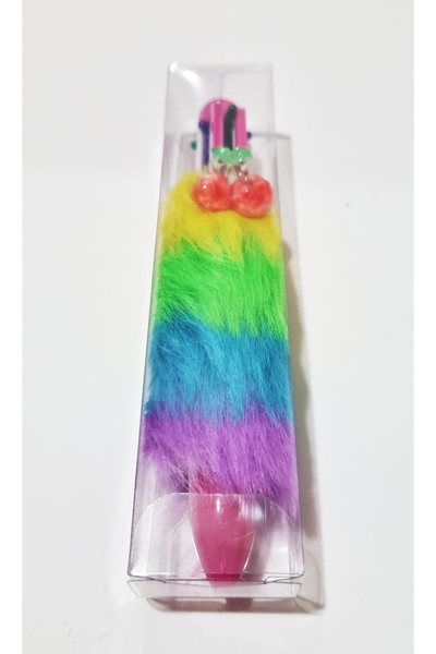 Modellino Tüylü Meyve Desenli Çoklu Tükenmez Kalem - Renk Seçenekli 1 Adet