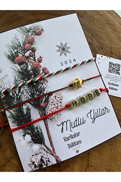 HARİKALAR DÜKKANI سوار رأس السنة الجديدة مع بطاقة رأس السنة الجديدة، مجموعة م...