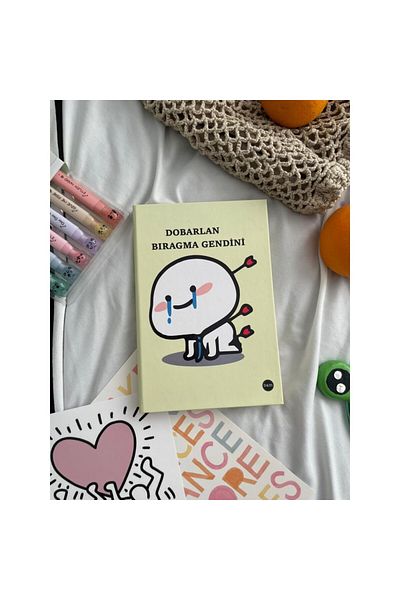 Rota Hediyelik Dobarlan Bıragma Gendini Design Unlined Rubberized Notebook