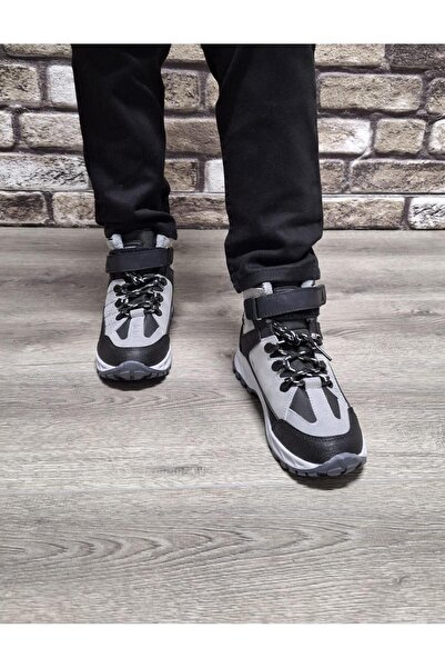 Bukond Rahat İçi Outdoor Spor Bağcıklı Cırtlı Çocuk Botu