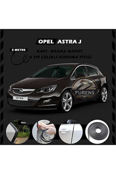 STS Oto Aksesuar Opel Astra J Oto Araç Kapı Koruma Fitili 5metre Parlak Siyah...