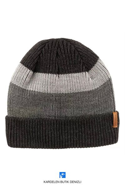 Kardelen Butik Denizli Autumn Winter Thick Striped Soft Beret For Women And Men