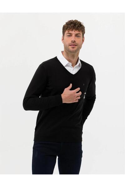 Pierre Cardin εφαρμοστό Πλεκτό πουλόβερ με λαιμόκοψη σε σχήμα V
