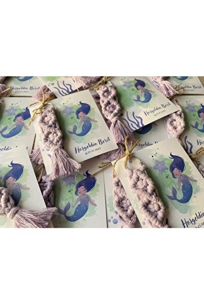 gazelorg Kartlı Anahtarlık Hoşgeldin Bebeğim Deniz Kızı Yeni Doğan Hediyelik ...