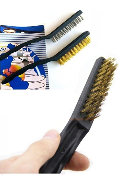 Genel Markalar Profesyonel Saplı Tel Fırça Seti Çelik Ve Bakır Fırça Derz Lav...