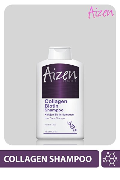 Aizen Collagen Biotin Shampoo - 2 Adet - Kolajen, Biotin 400ml X 2 Adet