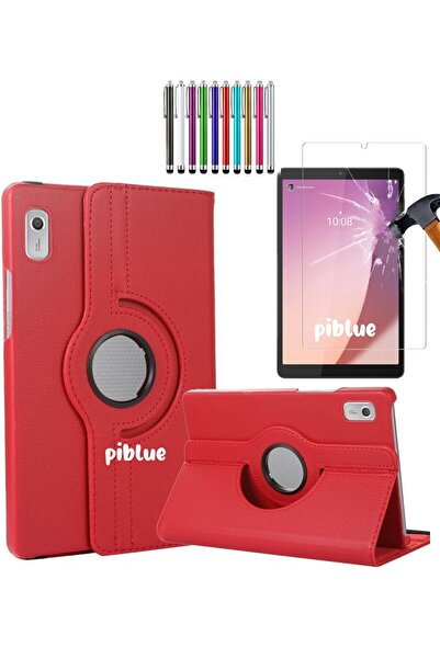 piblue متوافق مع لينوفو تاب M9 TB310FU (ZAC30136TR) موديل 360 °   مجموعة حافظ...