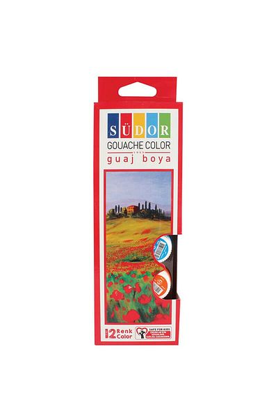 Südor SUDOR SD525 GUAJ PAINT 12X20ML / GUAJ PAINT FOR PICTURE