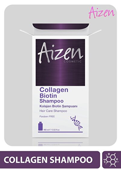 Aizen Collagen Biotin Shampoo - 2 Adet - Kolajen, Biotin 400ml X 2 Adet
