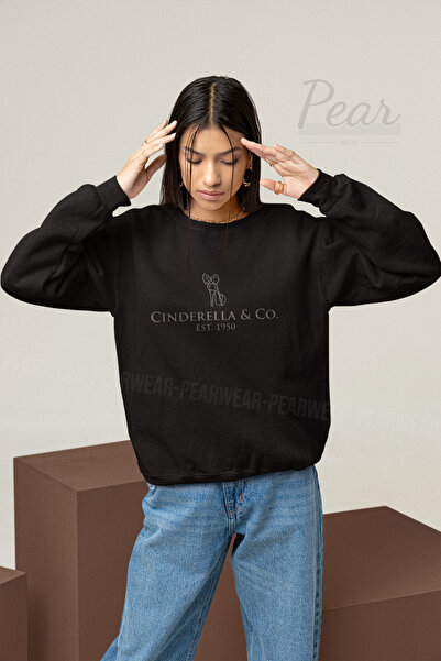 Pear Wear Hanorac oversize, cu 3 fire, cu imprimeu Cinderella