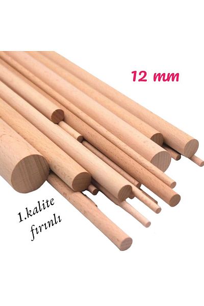 değerli hobi Wooden Beech Dowel, 1st Quality 12 Mm