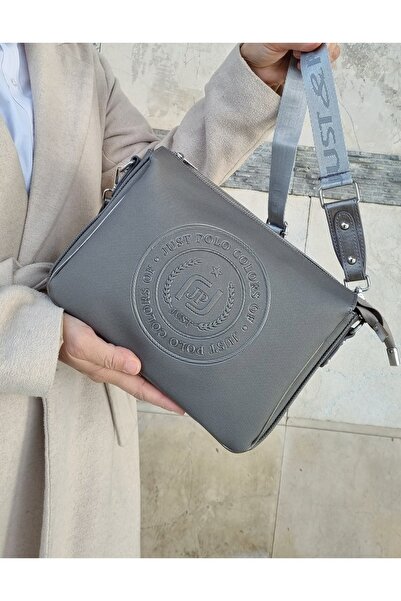 Just Polo حقيبة كتف وحقيبة كروس للنساء من Justpolo لاكوست مكونة من 6 أقسام