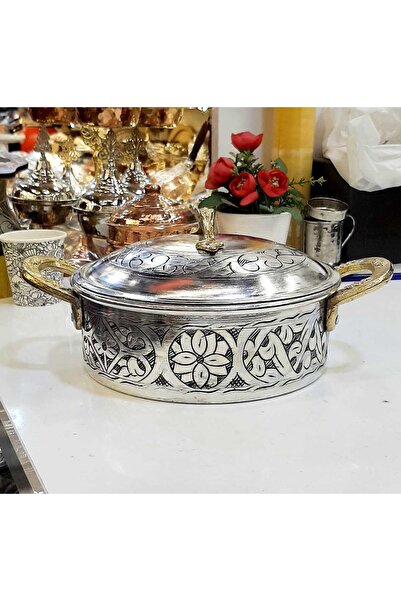 Yıldız çelik bakır lüks kalaylı tencere 24 cm