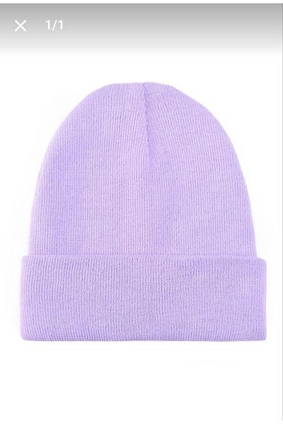 Nilbutik Unisex Folded Basic Beret Knitwear Autumn Winter