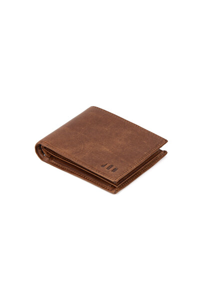jön Genuine Leather Men's Wallet with Coin Compartment