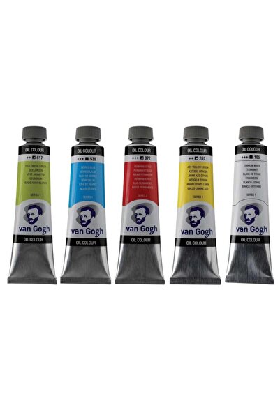 Art Tone Talens Van Gogh Yağlı Boya 40ml - Ana Renk Tonları 5'li Set