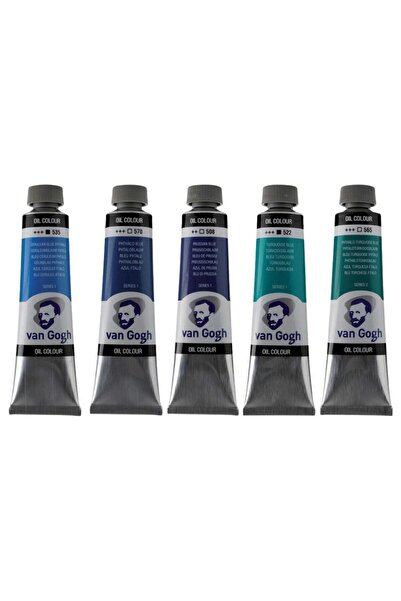 Art Tone Talens Van Gogh Yağlı Boya 40ml - Mavi Renk Tonları 5'li Set 2