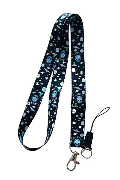 StormiStoretr Uzaylı Galaksi Boyun ipi Telefon Askısı