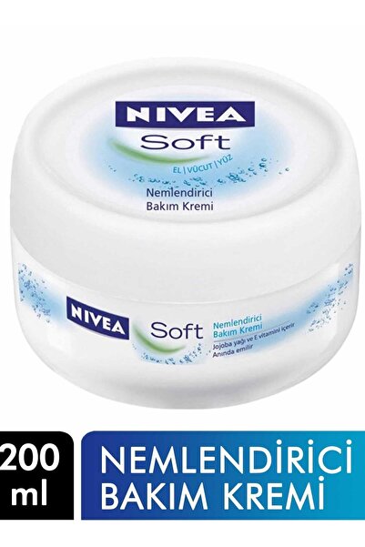 NIVEA Soft Krem 200 Ml Nemlendirici Bakım 4005808890507 Yüz Kremi