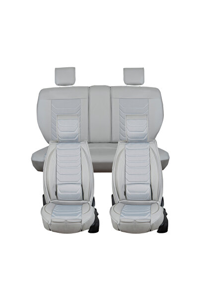 ASYASHOP غطاء مقعد سيارة Ford Focus 3 متوافق مع نصف الجلد، مجموعة أمامية/خلفي...
