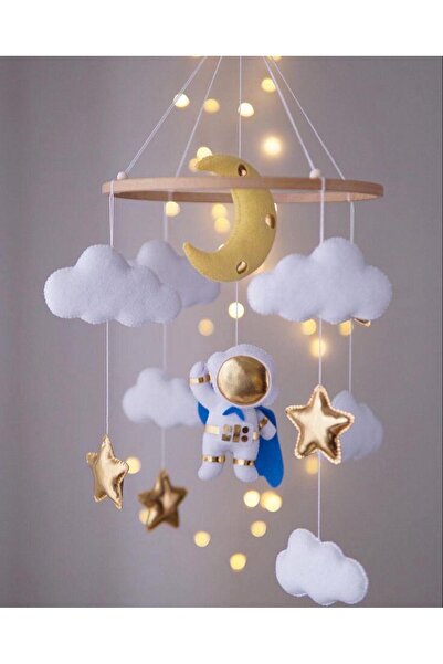 FN Beşik Dönencesi Beşik Yanı Süsü Bebek Odası Dekorasyon (MÜZİKLİDİR KASNAK ...