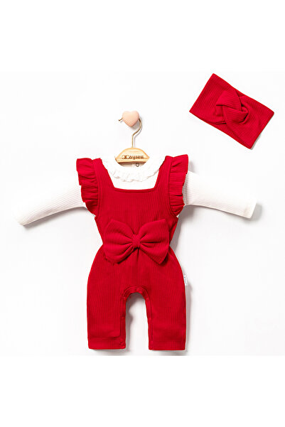 miniyou Bebek Yakası Dantelli Pamuklu Hastane Çıkışı Yenidoğan Salopet Tulum ...