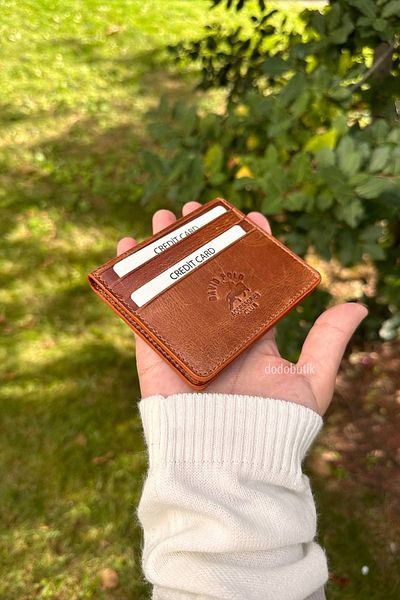 Dodo4men Естествена кожа, тънък, мъжки портфейл