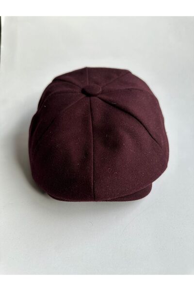 emybox İngiliz Stil Erkek Kaşe Dökümlü 8 Parça Kasket Peaky Blinders Model Yün Sonbahar ve Kışlık Şapka..