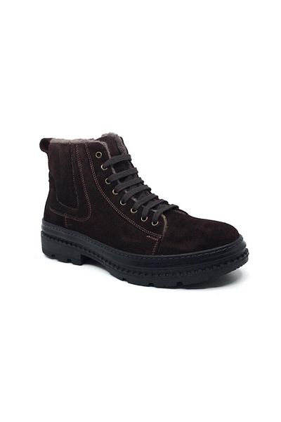 Çetintaş Luis Figo 100% δερμάτινο Nubuck Άνετα ανδρικά καθημερινά χειμερινά αθλητικά μποτάκια με γούνα 40-44