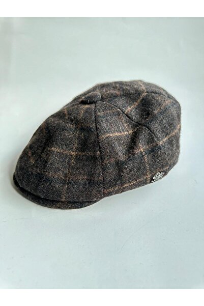 emybox British Style Men's Stamp Draped 8 Piece Cap Peaky Blinders Model Wool...