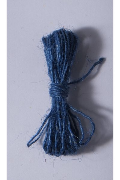 Eskişehir hobi sanat 5 μέτρα σκούρο μπλε χρώμα Σχοινί γιούτας χωρίς κερί 1,3 mm Πάχος σχοινί καραμπίνερ Σχοινί κονιάματος