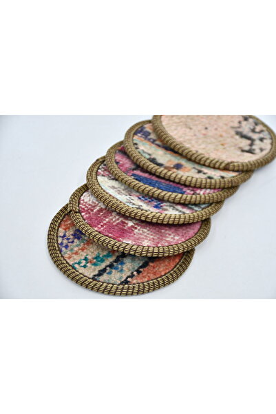 Kayra Export 6'lı Bardak Altlığı (Desenler değişiklik gösterebilir)