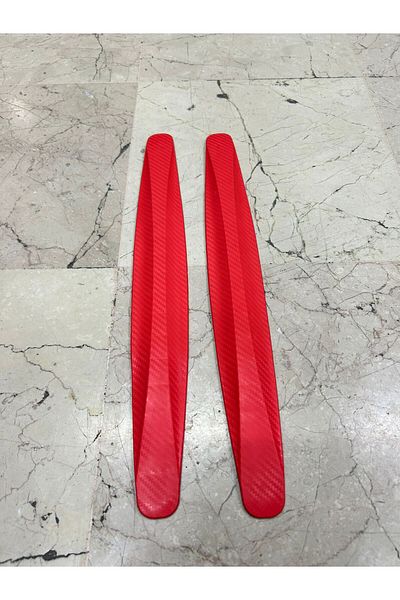 APEXİ 2 Pieces Red Carbon Patterned Car Bumper - Protective, 5X41