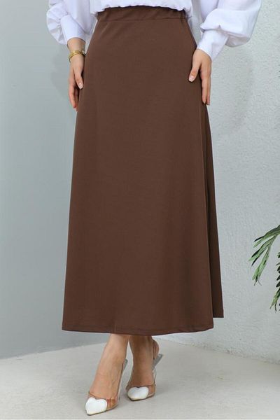 benguen 211 Mevlana Hijab Φούστα Καφέ