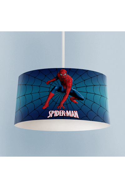 Genel Markalar BEBEK VE ÇOCUK ODASI Spider Man Desenli Lacivert Avize