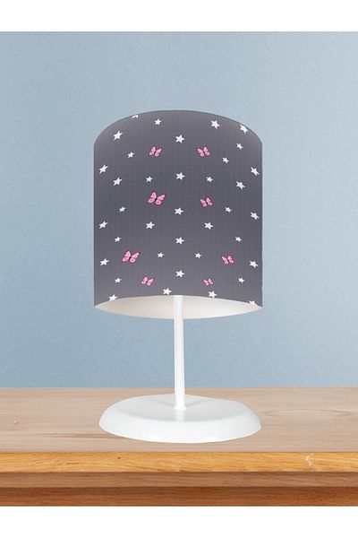 BAMBAŞKA MODA Baby and Children's Room Hopscotch Patterned Framed Lampshade