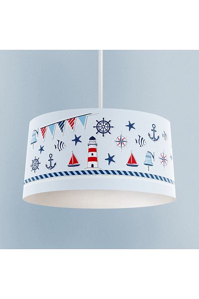 BAMBAŞKA MODA BABY AND KIDS ROOM Sailor Motif Patterned Chandelier
