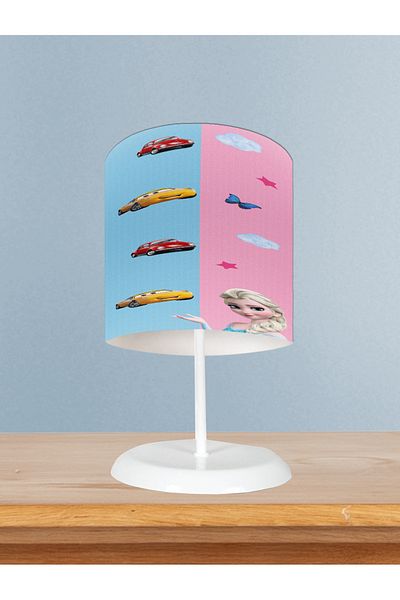 BAMBAŞKA MODA Baby and Children's Room Joint Patterned Lampshade for Boys and Girls